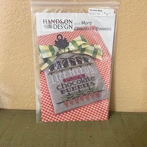 More Chocolate Bunnies cross stitch chart Hands On Design includes buttons hd175